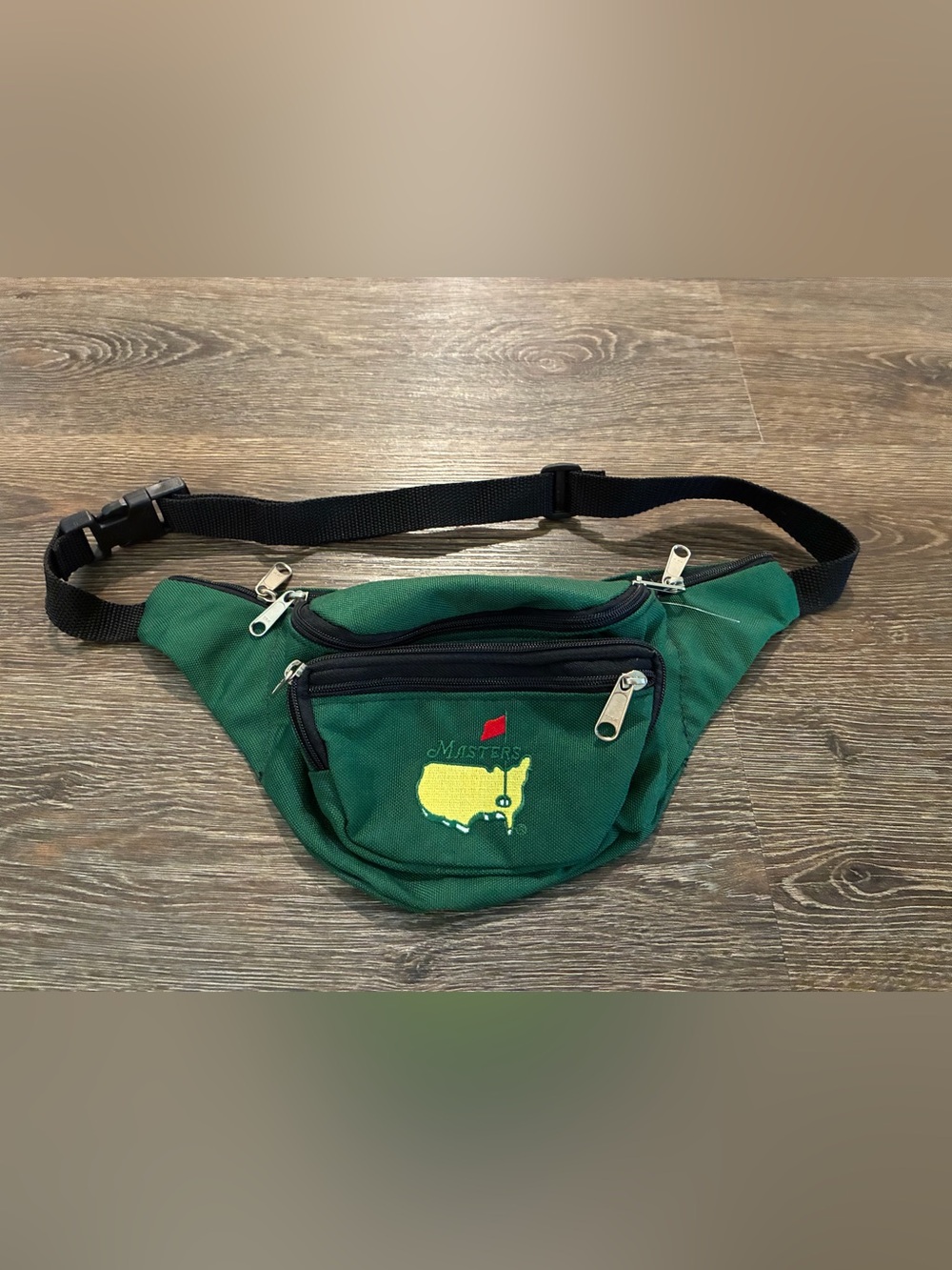Masters Green Waist Pack with Black Strap and Yellow Logo